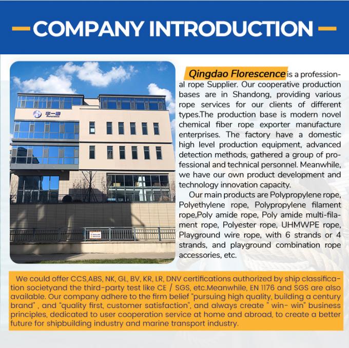 8 Stränge PP Polyester gemischte Marine Mooring Tails Seil 64mm 72mm 80mm mit 11m Länge 10