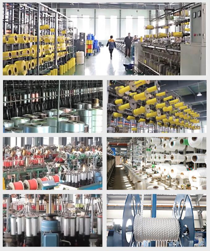 8 Stränge PP Polyester gemischte Marine Mooring Tails Seil 64mm 72mm 80mm mit 11m Länge 12