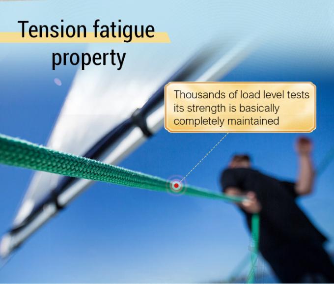 Hochfeste 12-Streifen geflochtenes UHMWPE-Synthetische Faserdrahtseil 48 mm Durchmesser für das Abschleppen von Schiffen 2