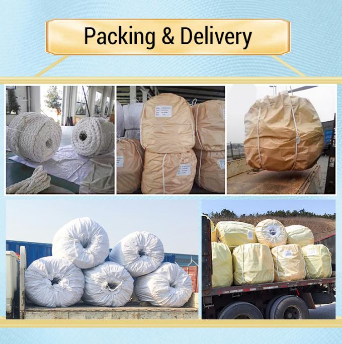 Hochfeste 12-Streifen geflochtenes UHMWPE-Synthetische Faserdrahtseil 48 mm Durchmesser für das Abschleppen von Schiffen 7