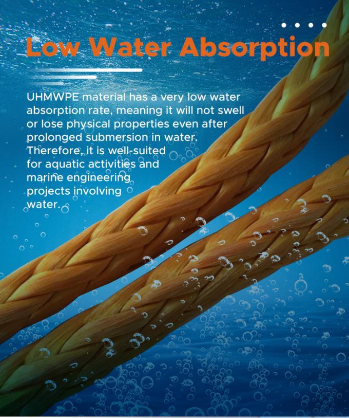Hohe Festigkeit doppelt geflochtene Polyesterjacke mit Uhmwpe Marine Schleppseil 5
