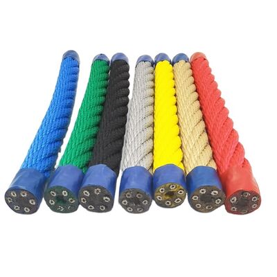 16mm 6-Strang Polyester Stahlkern Kombinationsseil für Spielplatz Kletternetz