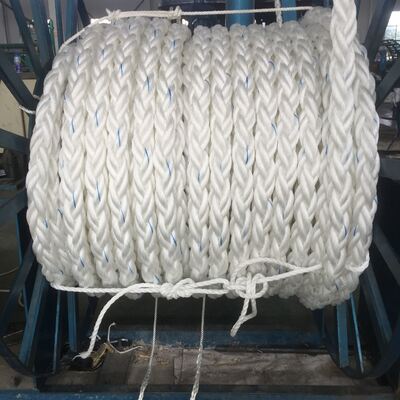 88mm 220M Coil Marine Hawser Mooring PP Seil 8 Stränge Polypropylen Schwimmband