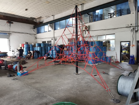 Spielplatz-Pyramiden-kletterndes Nettospinnen-Netz für Kinderdas klettern