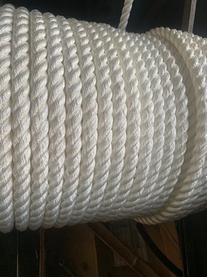 Seefaserseil 3 Stränge Nylon-Twisted Seil 36mm Anlegeschwänze Hawser Schiffseil