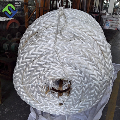 80mmx220m Nylon Polyamid geflochtenes Seil mit Split-Schleife an jedem Ende