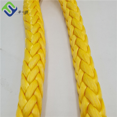 Gelb 12 Strang UHMWPE-Seil mit Splice-Augen mit LR-Zertifikat