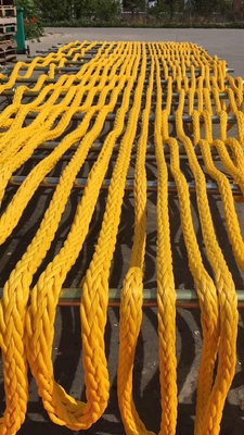 Rote Farbe 24mmx220m 12 Strang UHMWPE HMPE Split Mooring Seil für Schiffe