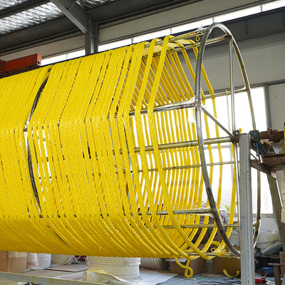 Schwergewicht 44mm 96mm 100% 12 Strang Uhmwpe Synthetische Faser Marine Schleppseil