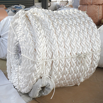 8 Stränge 64mmx220m Nylon Polyamid geflochtenes Seil mit Split-Schleife an jeder Seite