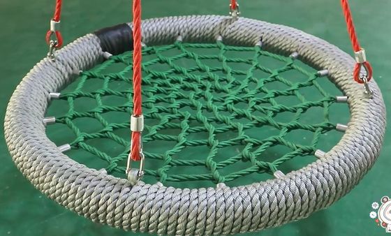 High Grade Classic Style Red Blue Bird Nest Swing for Playground with 120cm Dia and 500kg Capacity