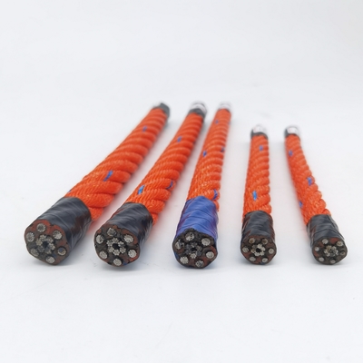 22mmx250m Orange Farbe Polypropylen Kombination Drahtseil für die Fischerei