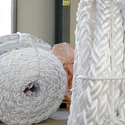 56 mm/64 mm/76 mm 8 Strang Polyester Marine Mooring Seil mit hohem MBL