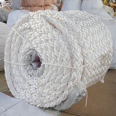 56 mm/64 mm/76 mm 8 Strang Polyester Marine Mooring Seil mit hohem MBL