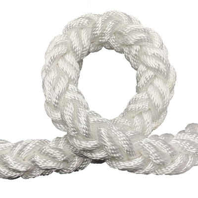 100% Hochfestigkeit UV-Widerstand 40mm 8 12 Strang Dacron Polyester Multifilament Marine Mooring Seil