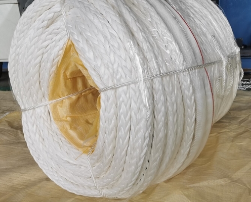 Hochwertiges HMPE-Seil aus synthetischen Fasern für Schleppschiffe UHMWPE 12 Strang Hohl geflochtenes Marine-Lagerseil