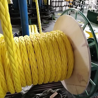 Hohe Festigkeit 10mm 12mm 12 Strand Uhmwpe Faser Winde Flechtlinie Marine Segelseil Yacht