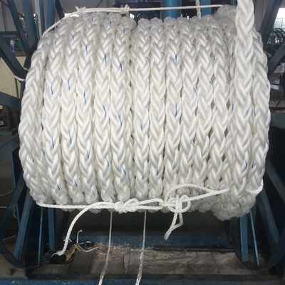 Großhandel 220 M Weiß hochfester PP-Polypropylen 8 Strang 68 mm Anlegeschnur zum Abschleppen