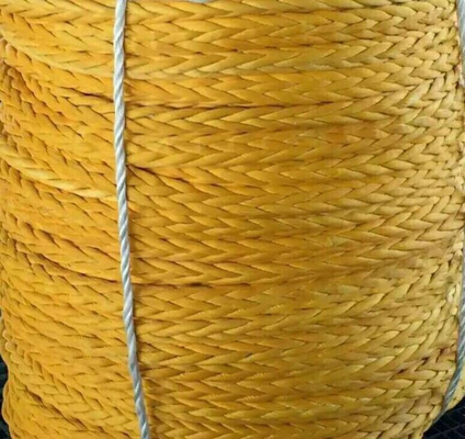 12 Stränge geflochtenes synthetisches 20 mm-120 mm Uhmwpe Marine Mooring Seil mit mehreren Farben