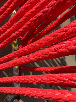 Hochspannbarkeit 12 Stränge geflochtenes Uhmwpe Schiffsanleges Seil Winde Schleppseil