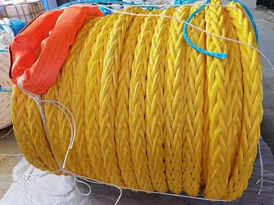 Hohe Festigkeit 10mm 12mm 12 Strand Uhmwpe Faser Winde Flechtlinie Marine Segelseil Yacht