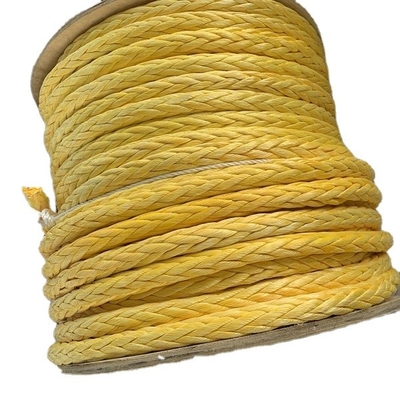 Hochfeste 12-Streifen geflochtenes UHMWPE-Synthetische Faserdrahtseil 48 mm Durchmesser für das Abschleppen von Schiffen