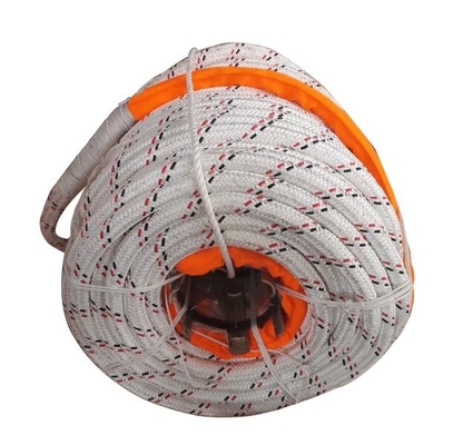 Doppelgeflechtes Polyester mit 12 Strängen UHMWPE-Seil 32 mmx220 m für Marineingenieurwesen