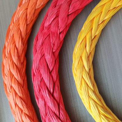 Schwergewicht 44mm 96mm 100% 12 Strang Uhmwpe Synthetische Faser Marine Schleppseil