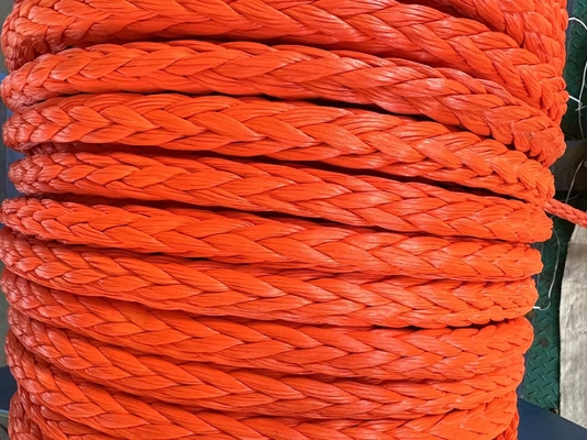 100% Uhmwpe Seil 12mm 12 Stränge Geflecht Hohe Festigkeit Druable Schnur Winch Schleppseil