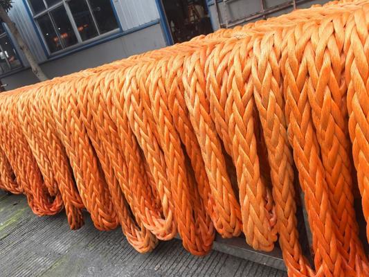 12 Stränge UHMWPE-Schiffseil 6mm-96mm Hochfestigkeitsschleppnetz