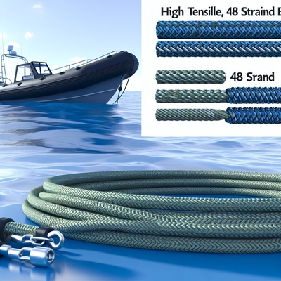 8-litzige PP-Marine-Festmacherleine 30mm-120mm schwimmendes Polypropylen