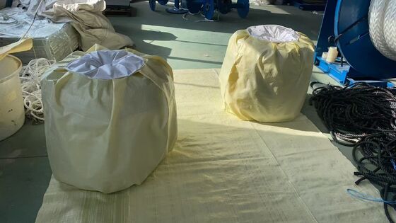 Blaues UV-beständiges UHMWPE 12-Strang-Festmacherseil für die Schifffahrt 22mmx220m mit DNV-Zertifikat