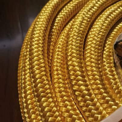 Doppelgeflechtete Polyesterdeckel mit UHMWPE 12-Strahl-Seil-Kern für Bootsverankerung und Verankerung mit kundenspezifischen Größe 4mm-60mm