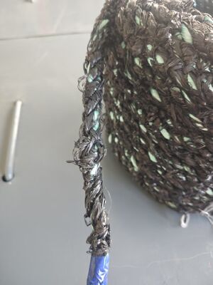 3 Stränge Polypropylen Schalentierzuchtseile 16mmx220m Schwarze Farbe mit UV-Resistenz Made in Florescence