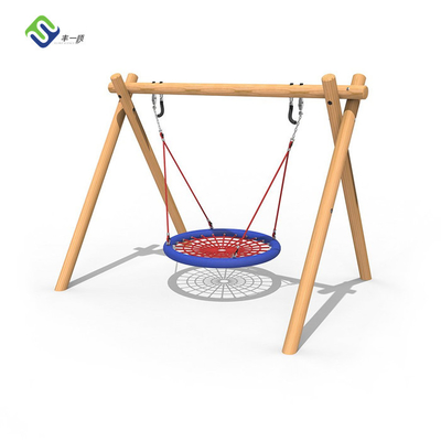 Im Freien des Kindervogel-Nest-Korb-Spielplatz-Nettoschwingen-100cm besonders angefertigt