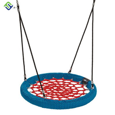 Im Freien des Kindervogel-Nest-Korb-Spielplatz-Nettoschwingen-100cm besonders angefertigt