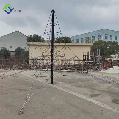 8*8*6m kundengebundenes Größen-Spielplatz-Pyramiden-kletterndes Netz für Kinder