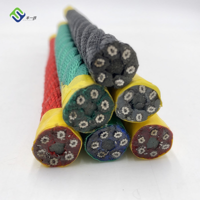 16 mm UV-stabilisiertes, verstärktes Kombinationsseil aus Polyestermaterial für Spielplatz