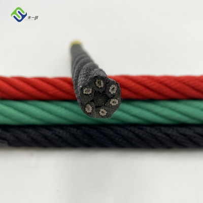 16 mm UV-stabilisiertes, verstärktes Kombinationsseil aus Polyestermaterial für Spielplatz