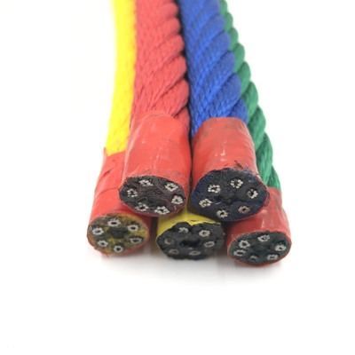 Multi Strang-Polypropylen-Stahl-Draht-Kern-Kombinations-Seil 16mm der Farbe6