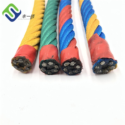 Kundengebundenes Strang Polyester-Spielplatzkombinationsseil der Farbe 6