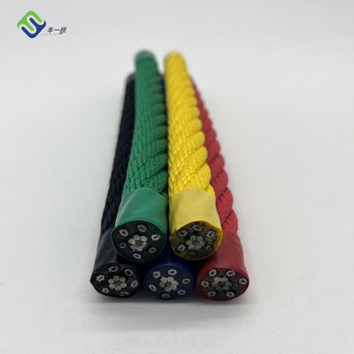 Seil-Polyester-Stahlkern-Kombinations-Spielplatz-Schnur 6*8 IWRC Draht verstärkte
