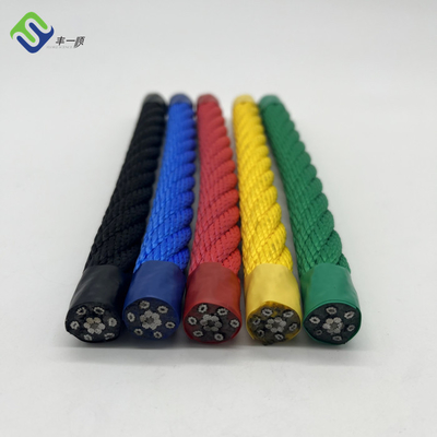 Seil-Polyester-Stahlkern-Kombinations-Spielplatz-Schnur 6*8 IWRC Draht verstärkte
