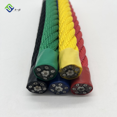 Seil-Polyester-Stahlkern-Kombinations-Spielplatz-Schnur 6*8 IWRC Draht verstärkte