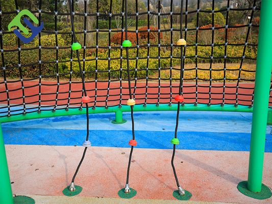 Strang-Kombinations-Seil-Filetarbeit der Pyramiden-kletternde Spielgeräte-6 für Spielplatz