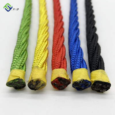 Strang-verdrehtes Polyester-Kombinations-Stahlkern-Seil-UVbeständiges des Spielplatz-4