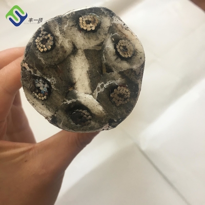 Offshorefaser des Fischernetz-Seil-22mm pp. beschichtete galvanisiertes Stahlkern-Drahtseil