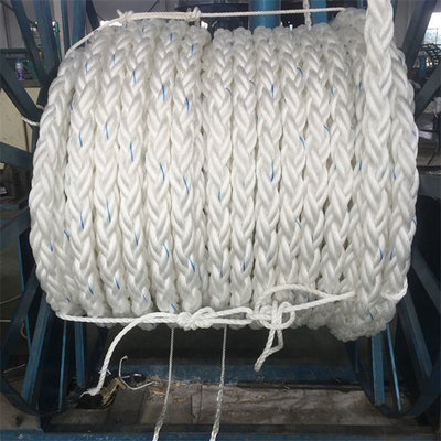 60mm 8 Strang-Borten-Seil Marine Hawser Yacht Mooring Lines für Schiff