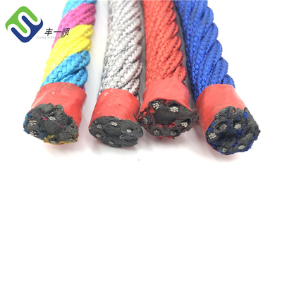 6 Polyester-Kombinations-Seil-Spielplatz-Drahtseil des Strang-16mm für kletternde Netze