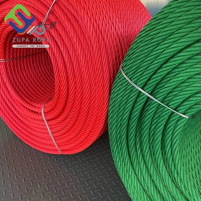 Polyester-Kombinations-Seil-Abnutzungs-beständiges verstärktes Stahlseil 6*8 FC